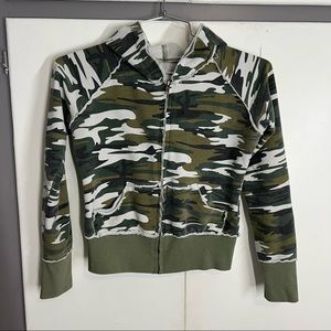 Miss me camo distressed jacket size medium